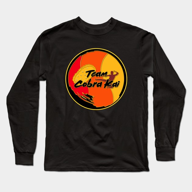 Hashbrown Team Cobra Kai ! Enamel Long Sleeve T-Shirt by gorilaboss